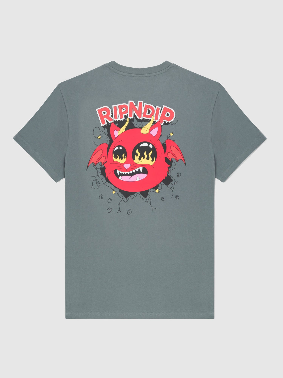 Polo para Hombre RIPNDIP URBAN DEVIL MONSTER TEE CHAR