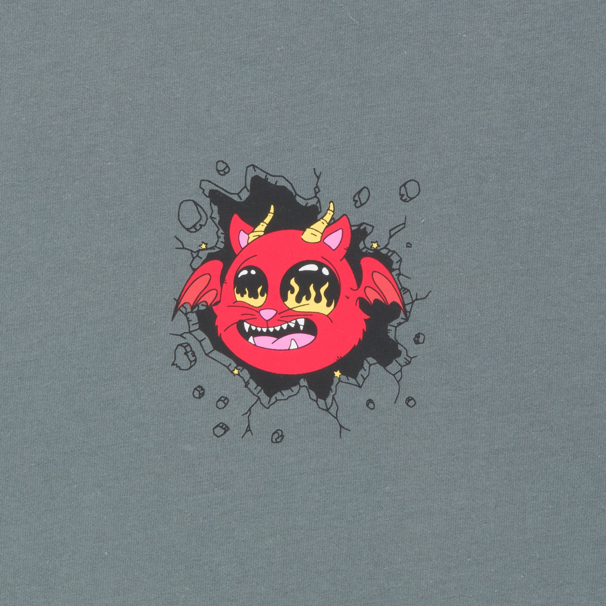 Polo para Hombre RIPNDIP URBAN DEVIL MONSTER TEE CHAR