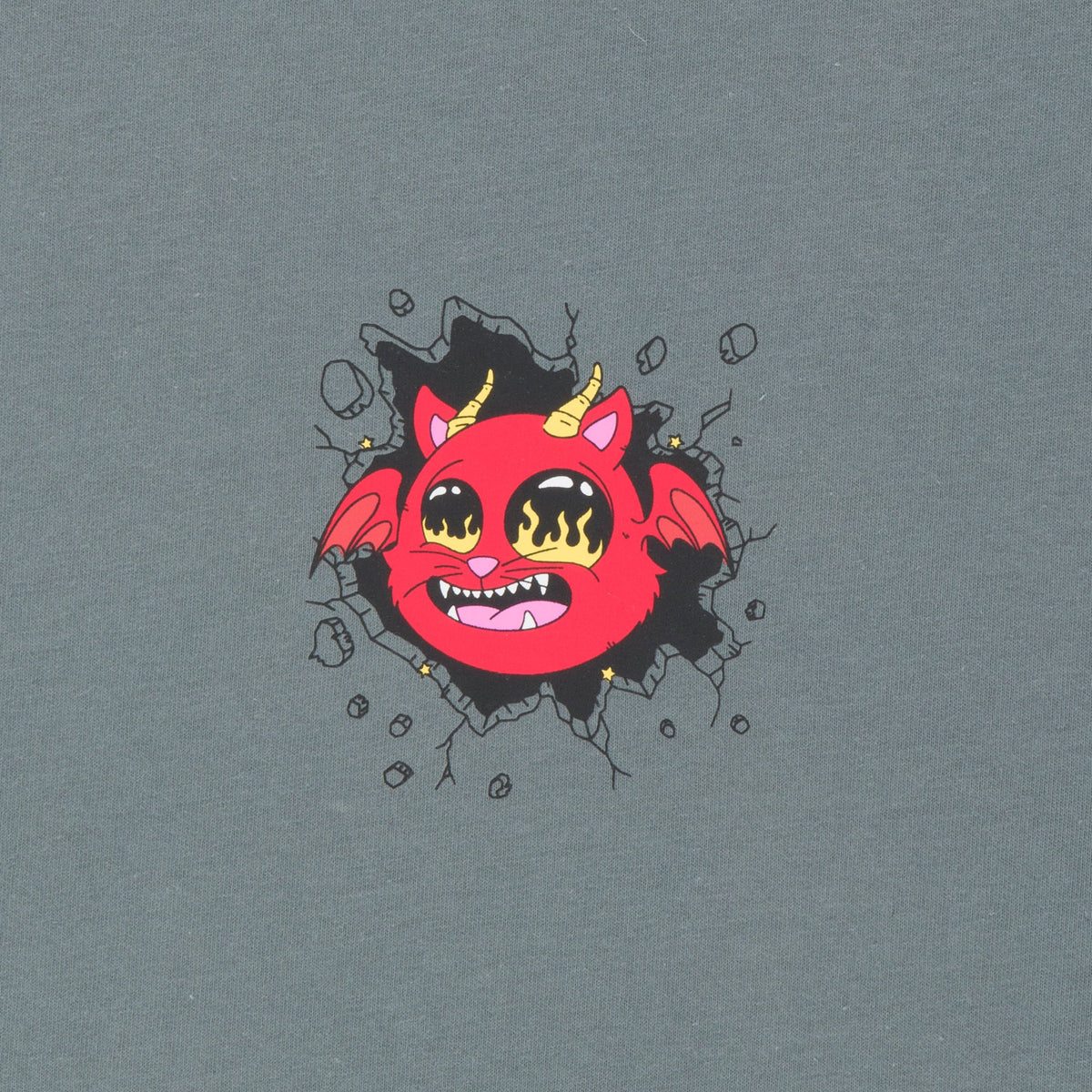 Polo para Hombre RIPNDIP URBAN DEVIL MONSTER TEE CHAR