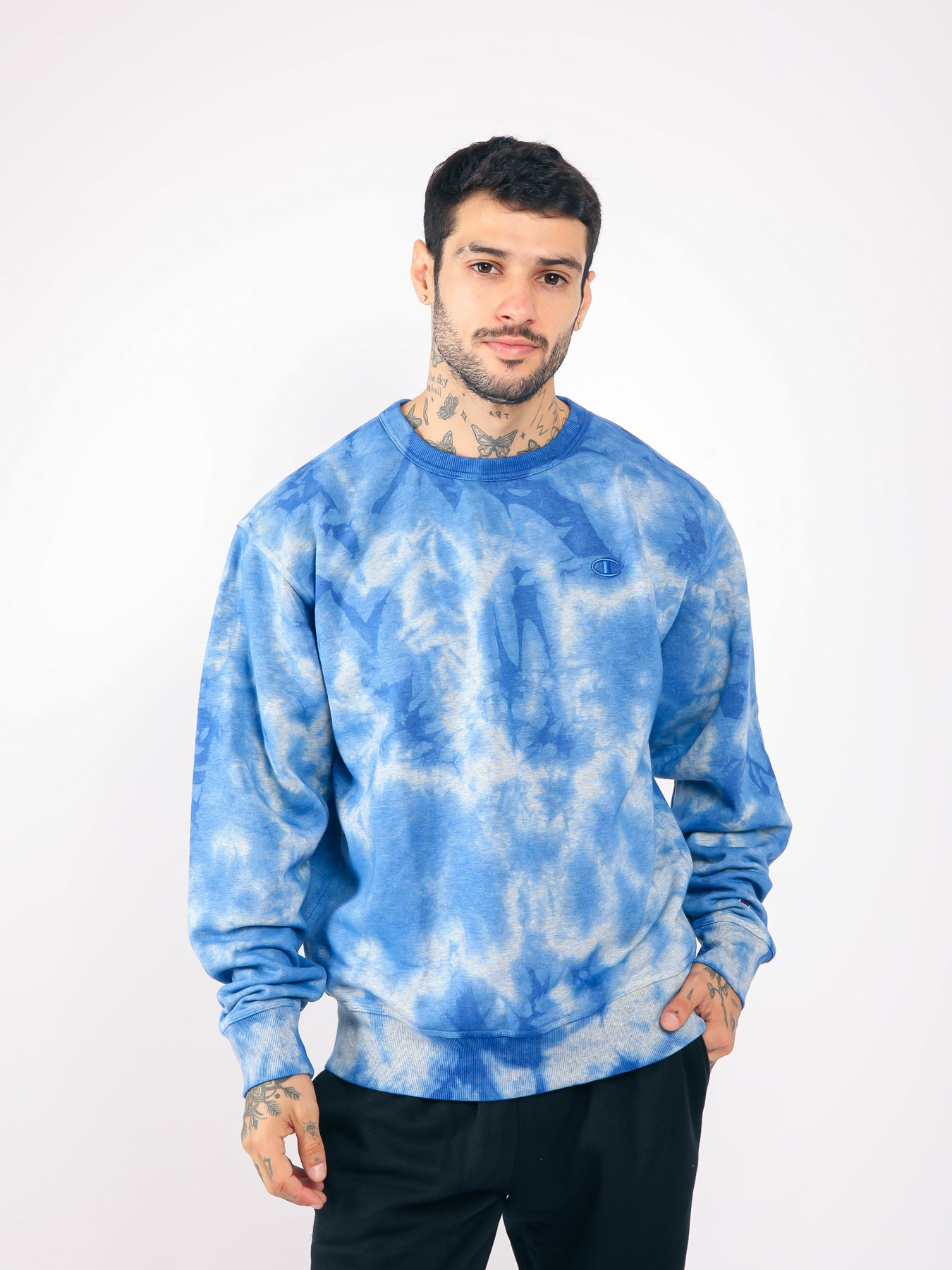 Polera para Hombre CHAMPION S63295586DPA CRUSH DYE FLEECE CREW AOZJ