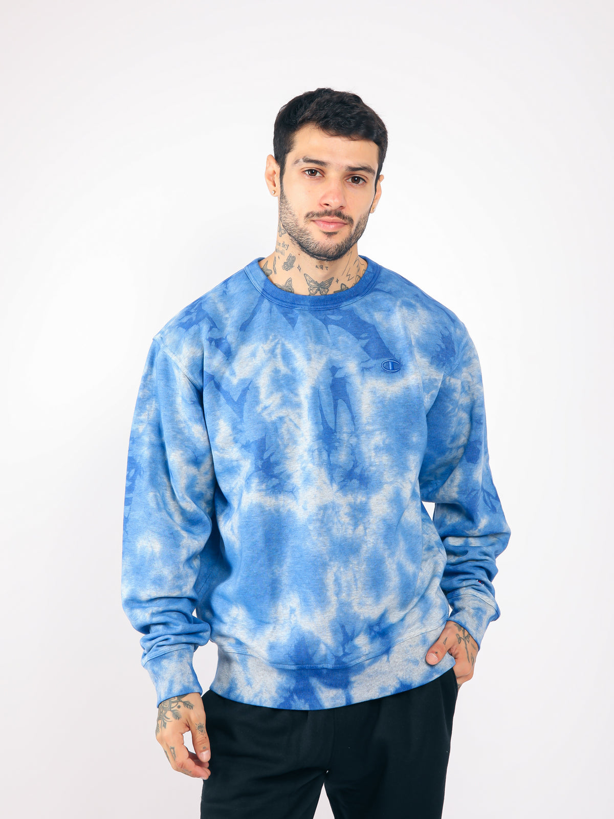 Polera para Hombre CHAMPION S63295586DPA CRUSH DYE FLEECE CREW AOZJ