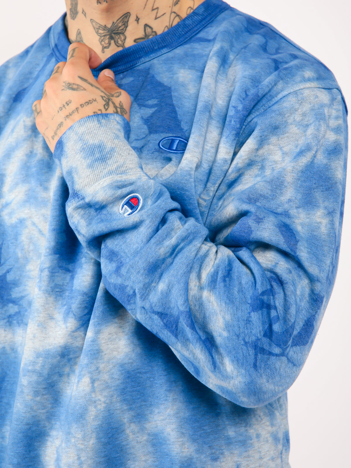 Polera para Hombre CHAMPION S63295586DPA CRUSH DYE FLEECE CREW AOZJ
