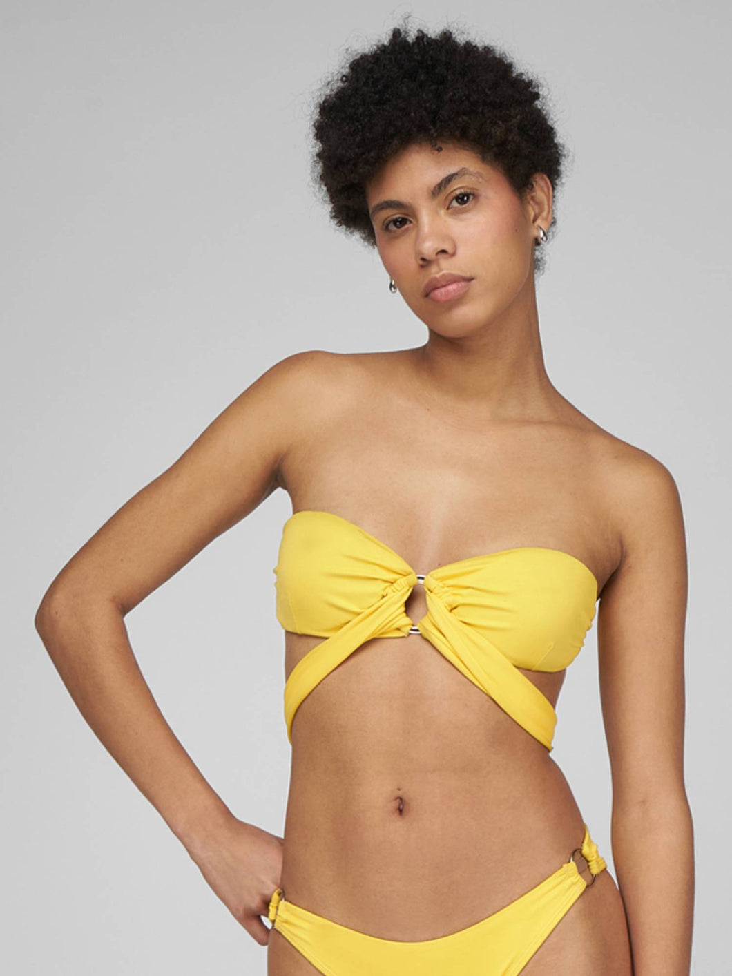 Ropa de Baño para Mujer DVK LOVE ISLAND TOP YEL