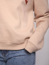 Cargar imagen en el visor de la galería, Polera para Mujer DVK SIN ZIP CHIMBOTE FLEECE BGE
