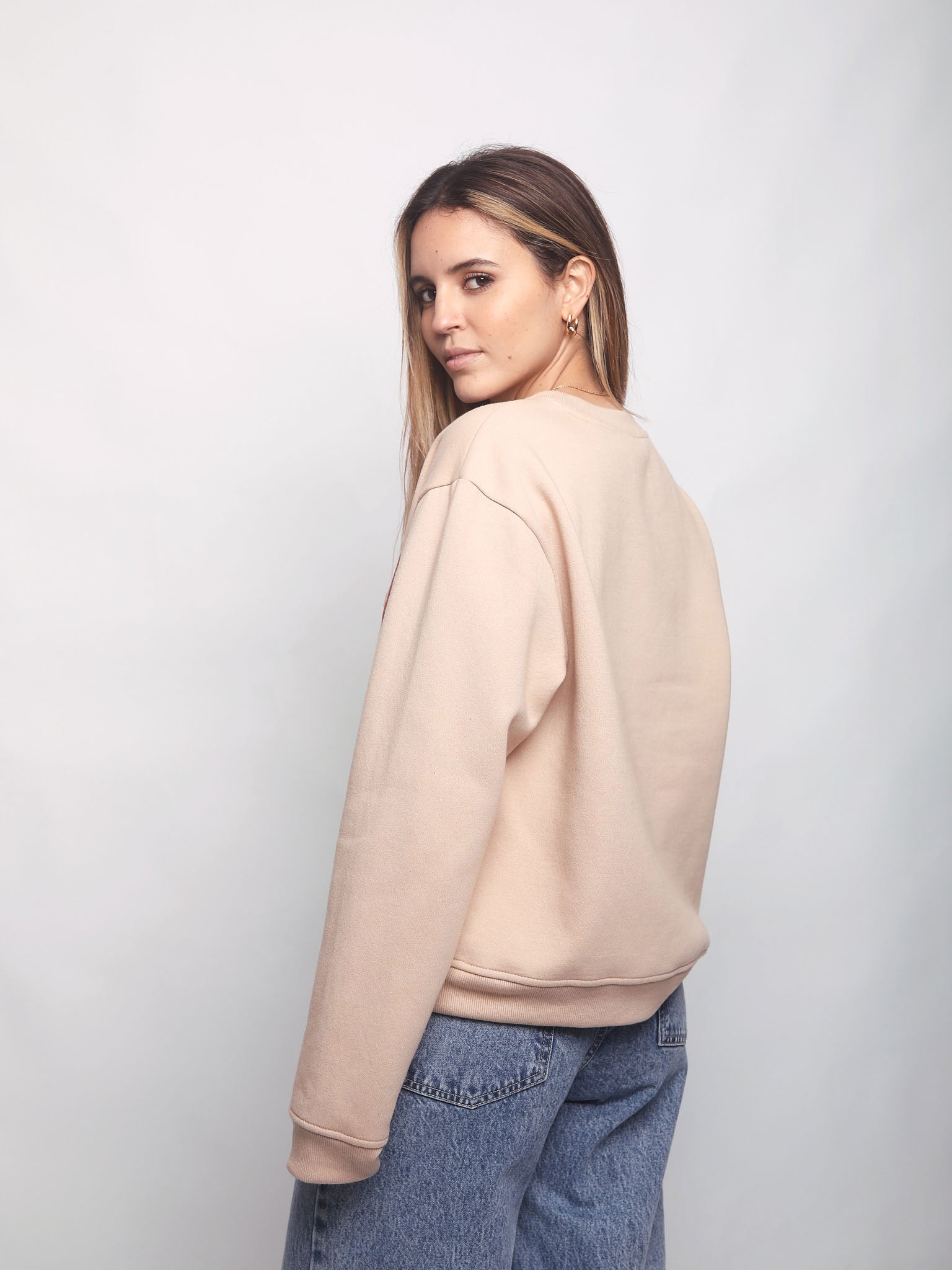 Polera para Mujer DVK SIN ZIP CHIMBOTE FLEECE BGE