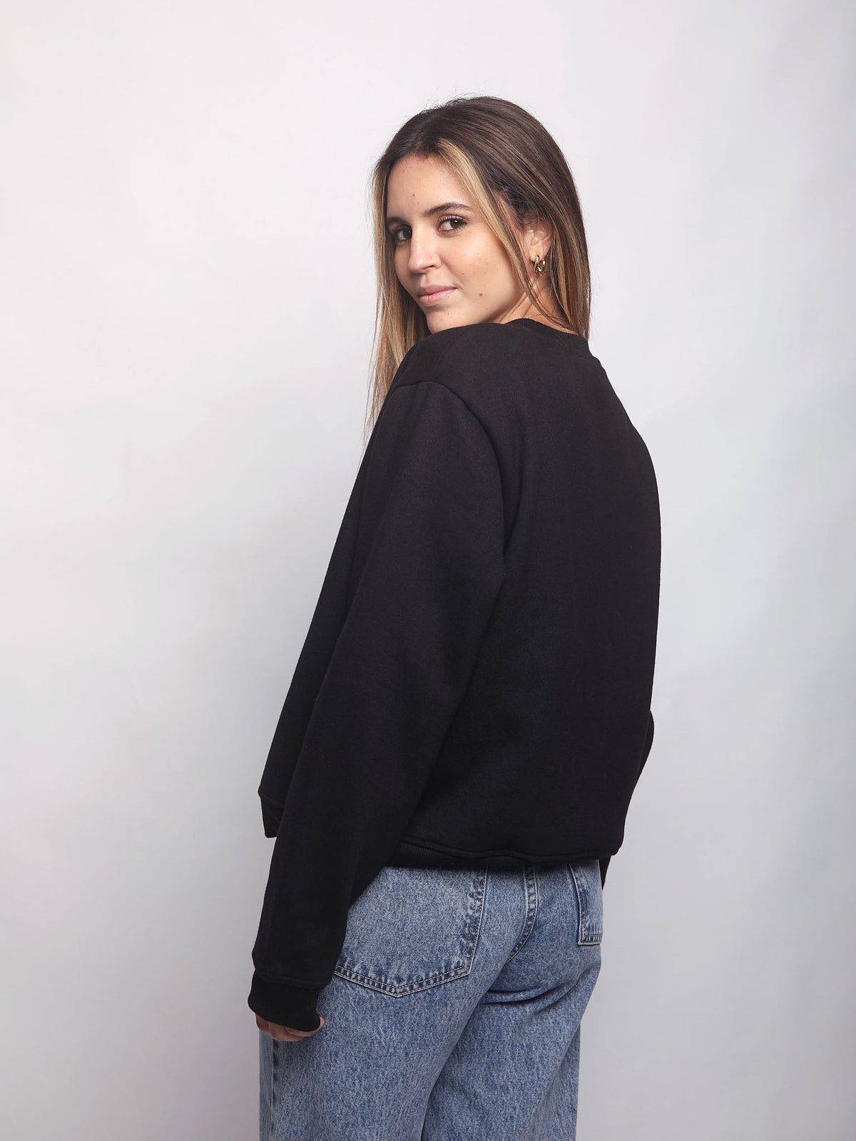 Polera para Mujer DVK SIN ZIP CHICLAYO FLEECE NGR