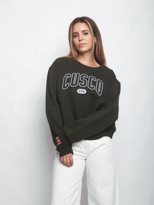 Polera para Mujer DVK SIN ZIP CUSCO FLEECE VRD