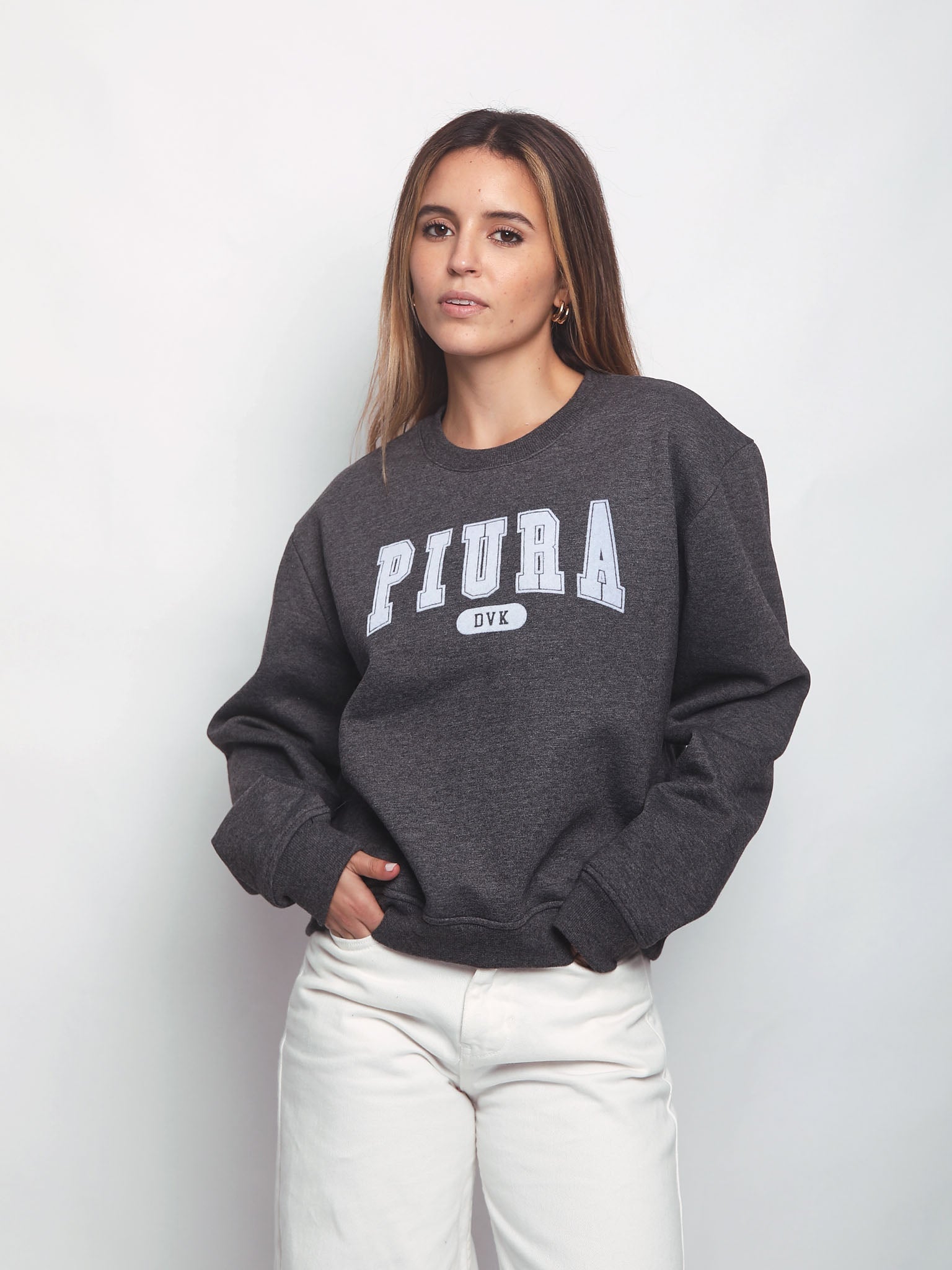 Polera para Mujer DVK SIN ZIP PIURA FLEECE CHR