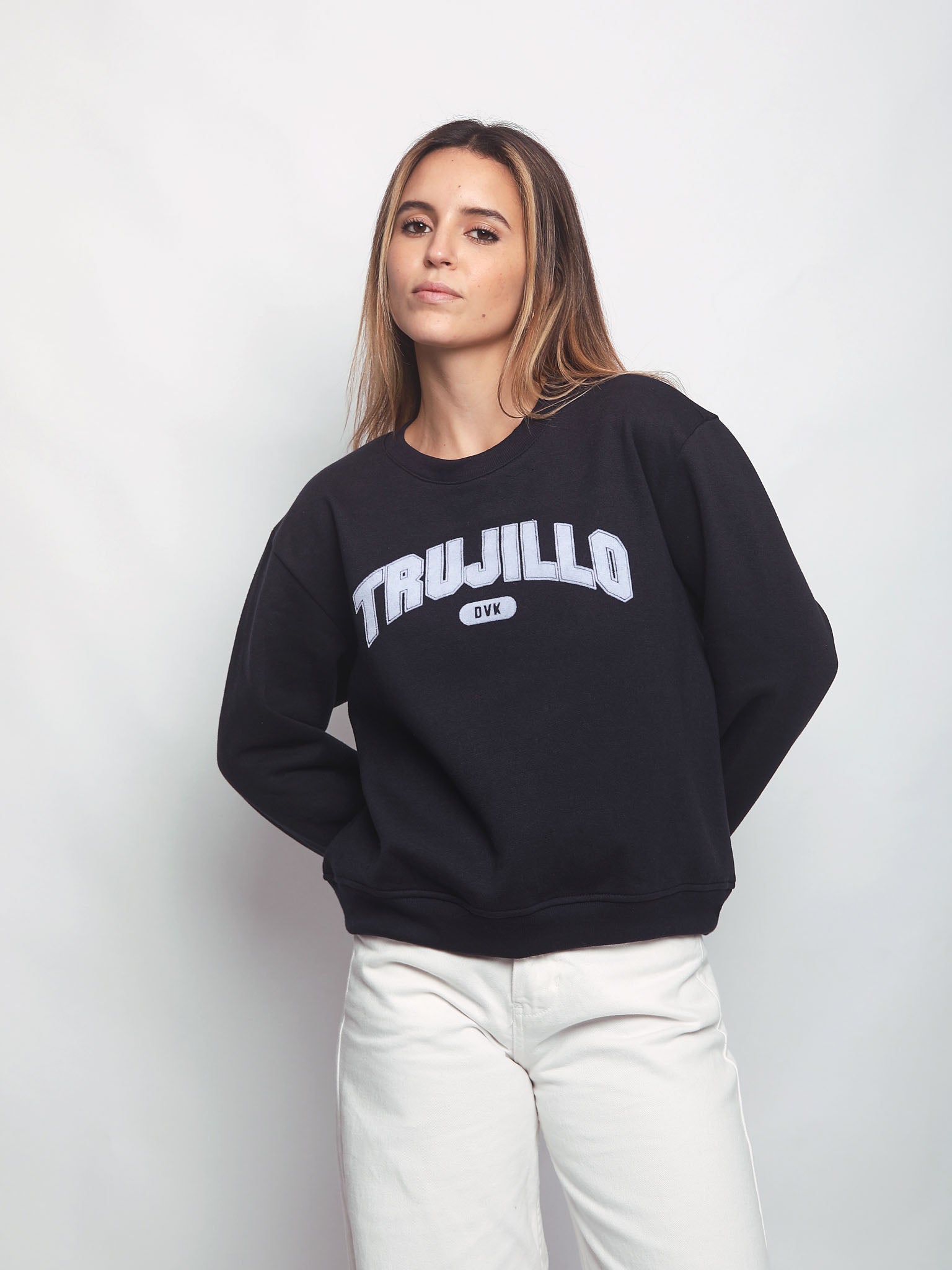 Polera para Mujer DVK SIN ZIP TRUJILLO FLEECE AZL