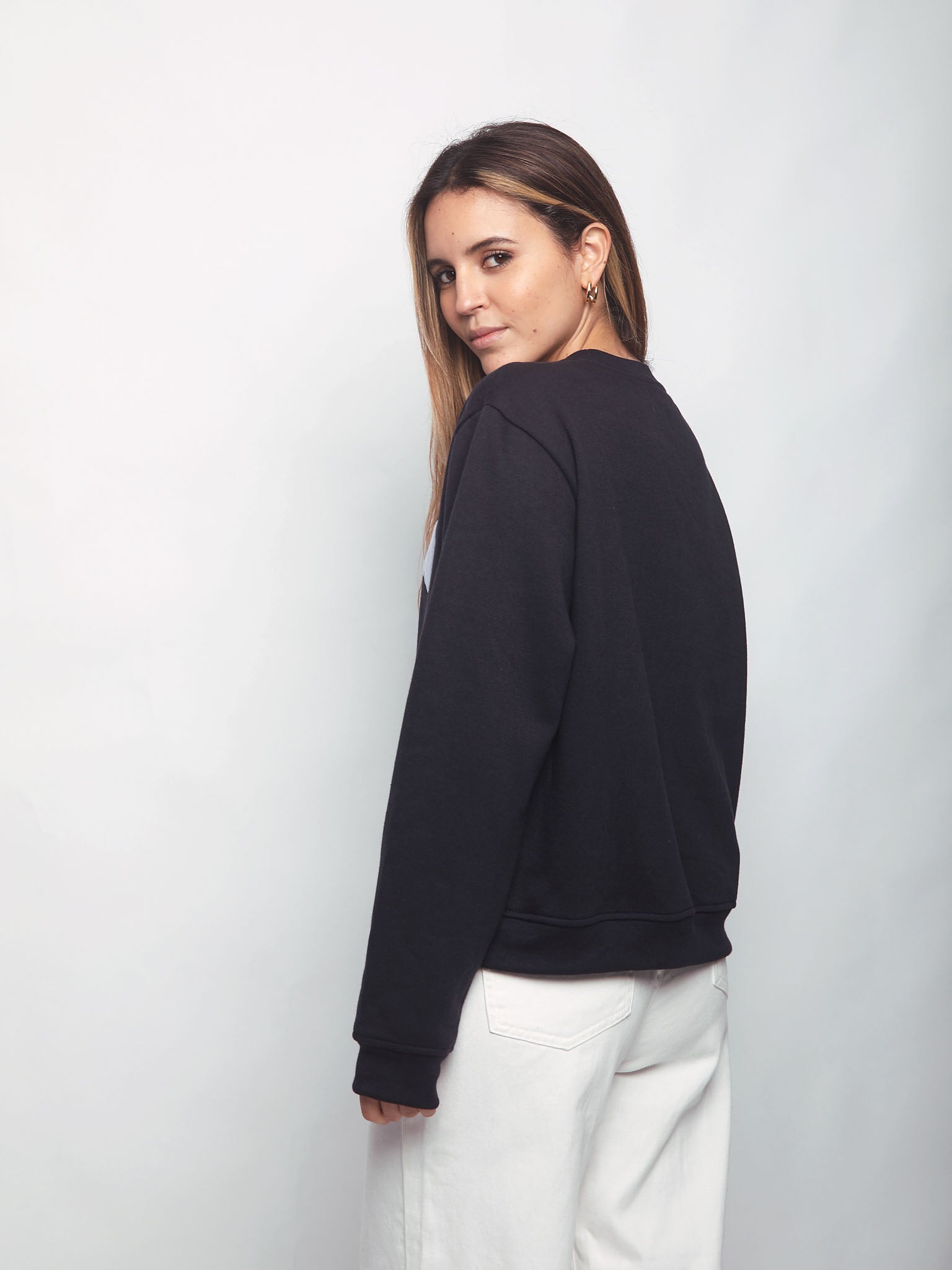 Polera para Mujer DVK SIN ZIP TRUJILLO FLEECE AZL