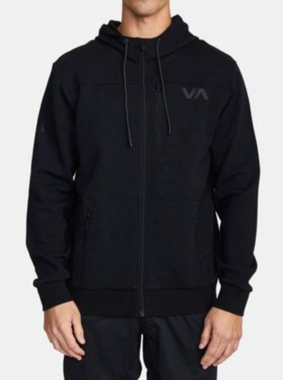 Polera para Hombre RVCA CON ZIP TECH HOODIE M OTLR BLK