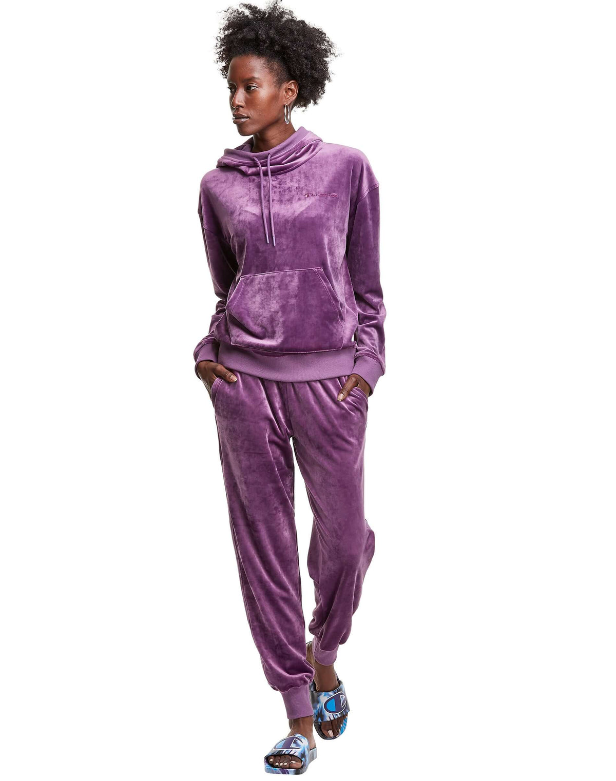Polera para Mujer CHAMPION W59240586158 VELOUR HOODIE A0FF