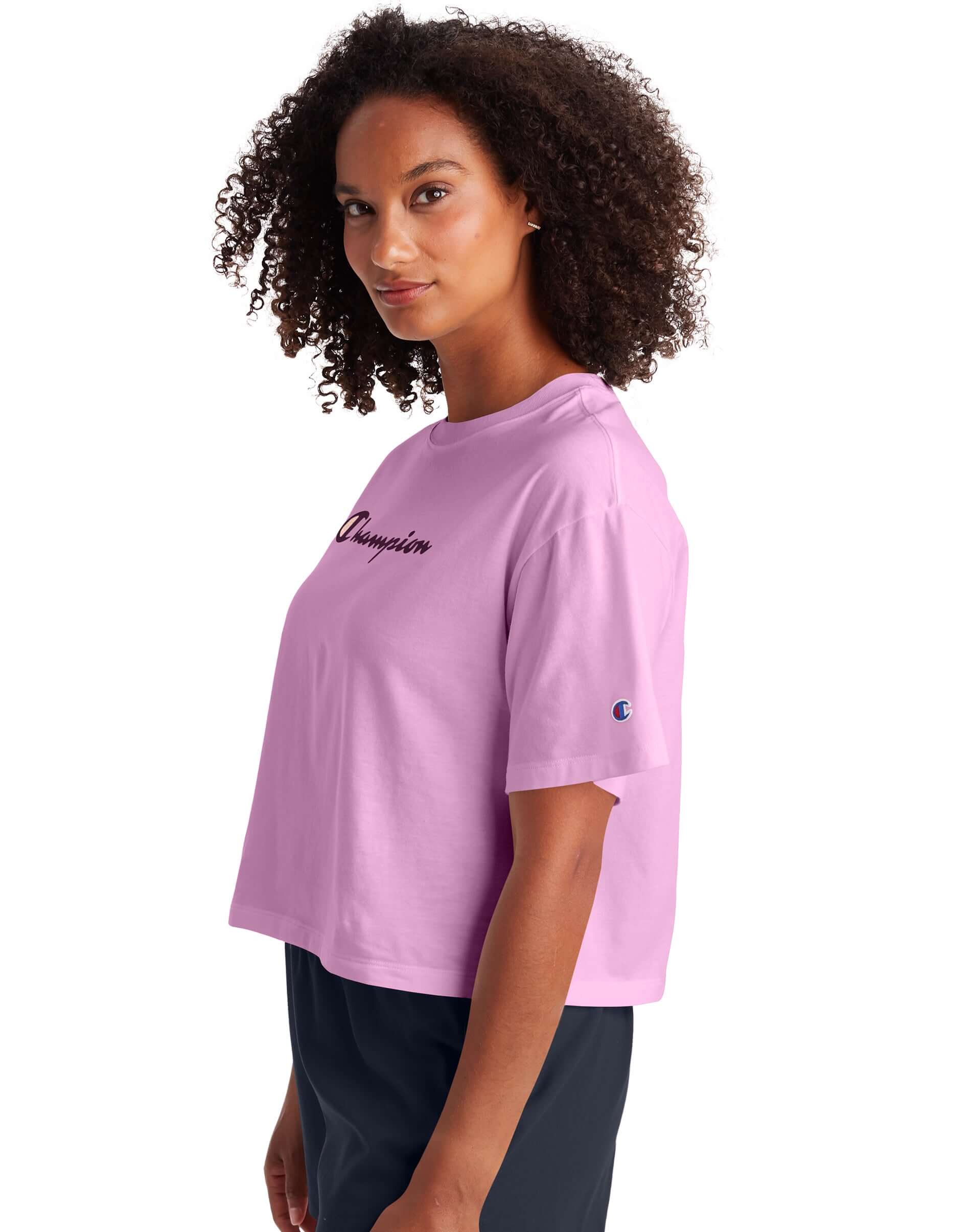Polo para Mujer CHAMPION W5950G550757 CROPPED GRAPHIC TEE CBS