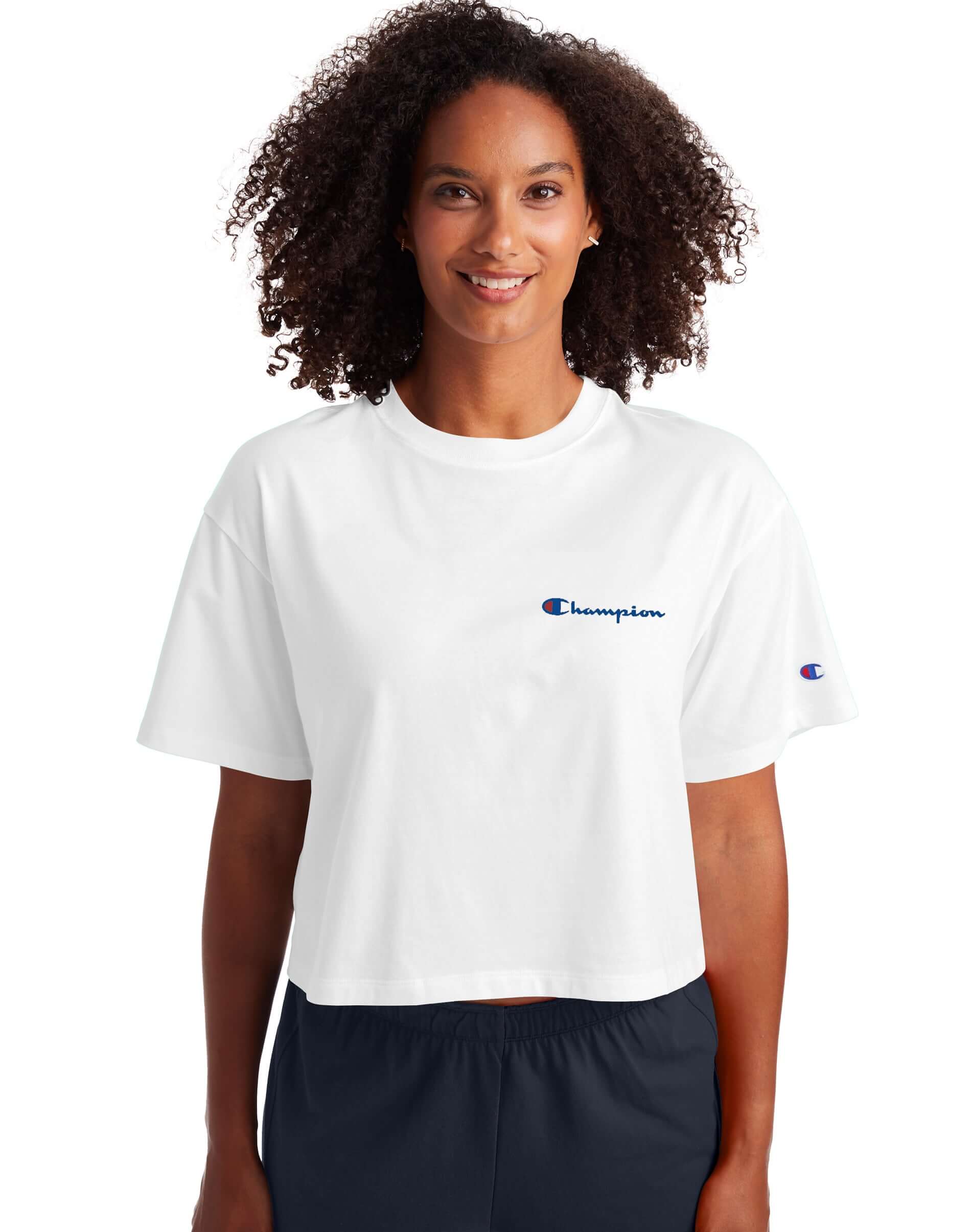 Polo para Mujer CHAMPION W5950G586160 THE CROPPED TEE - GRAPHIC 100