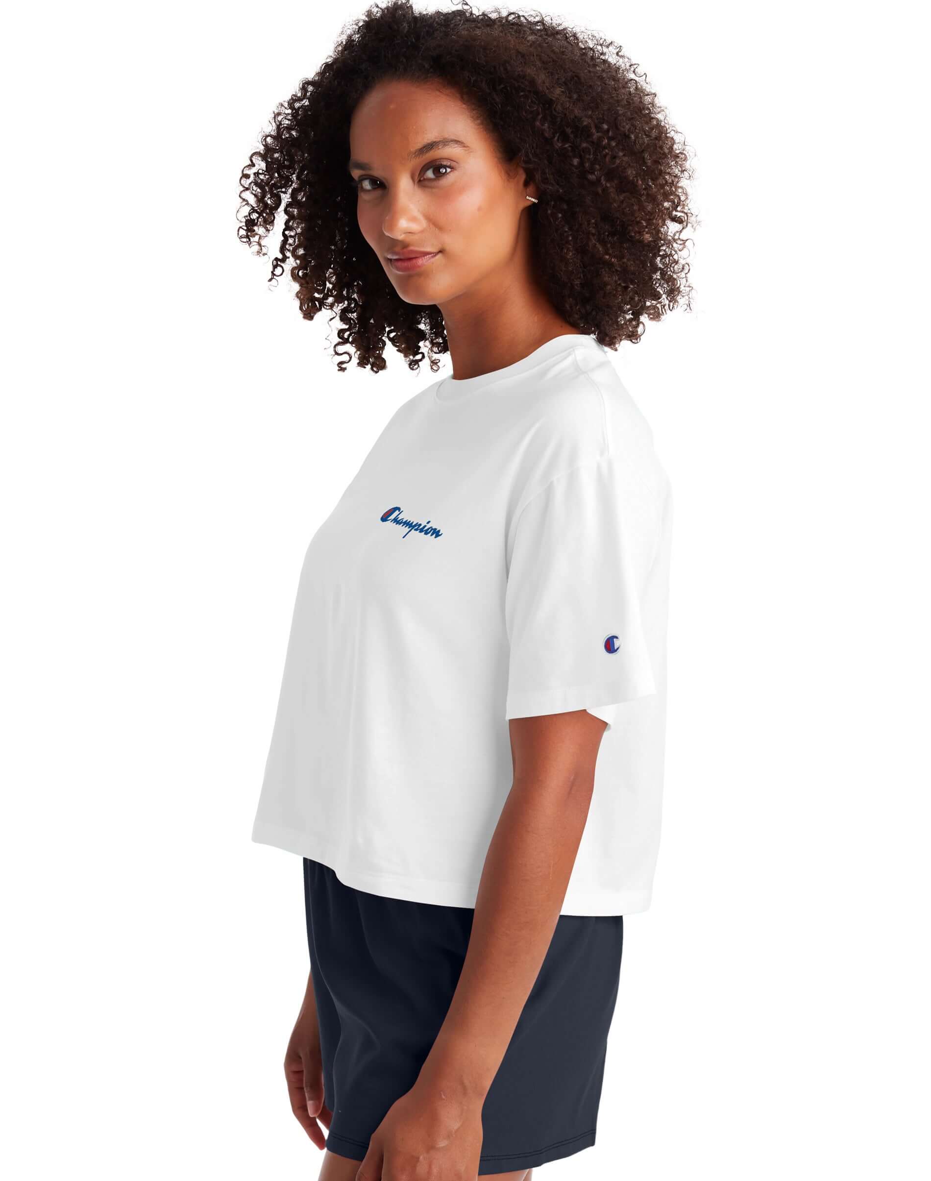 Polo para Mujer CHAMPION W5950G586160 THE CROPPED TEE - GRAPHIC 100