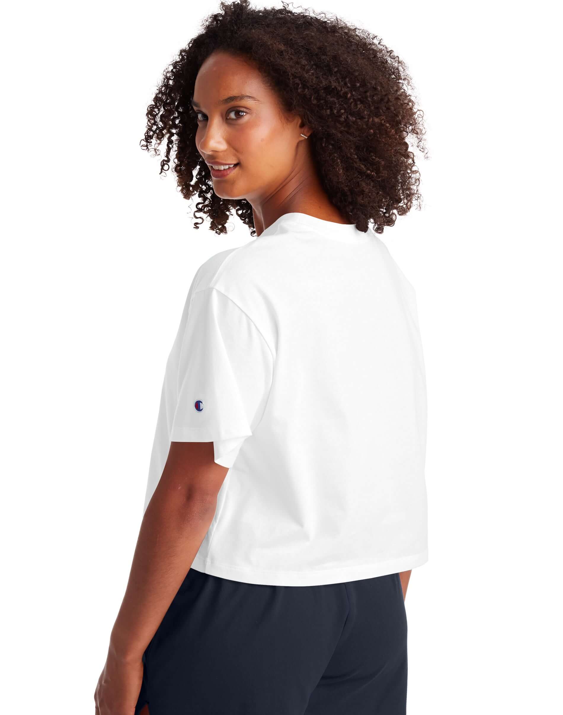Polo para Mujer CHAMPION W5950G586160 THE CROPPED TEE - GRAPHIC 100