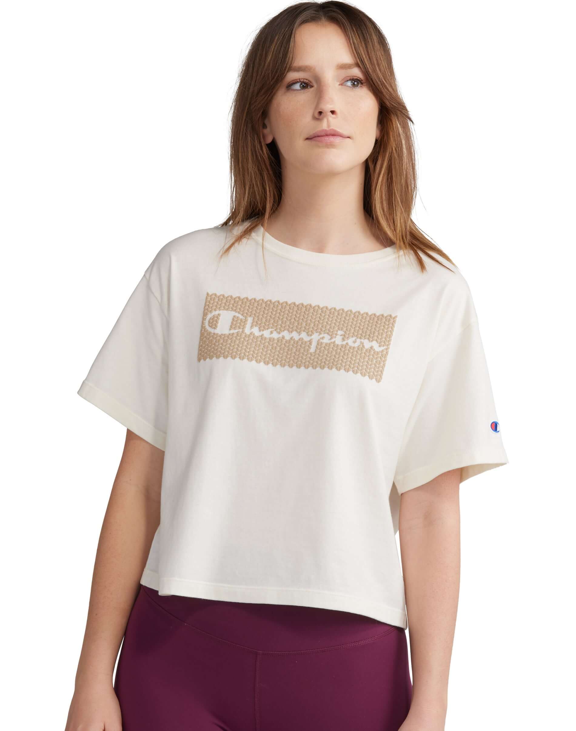 Polo para Mujer CHAMPION W5950G586789 THE CROPPED TEE - GRAPHIC NTC