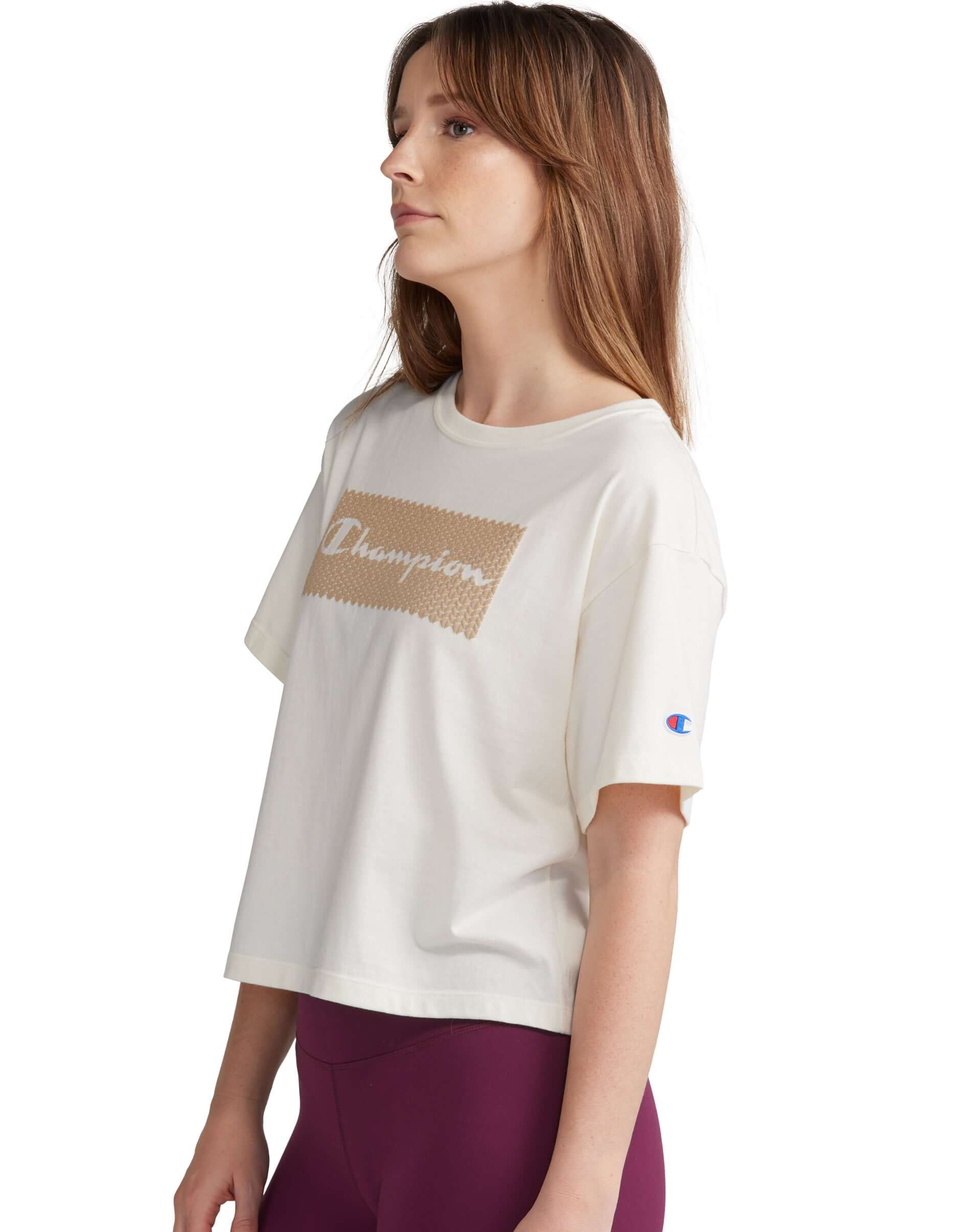 Polo para Mujer CHAMPION W5950G586789 THE CROPPED TEE - GRAPHIC NTC