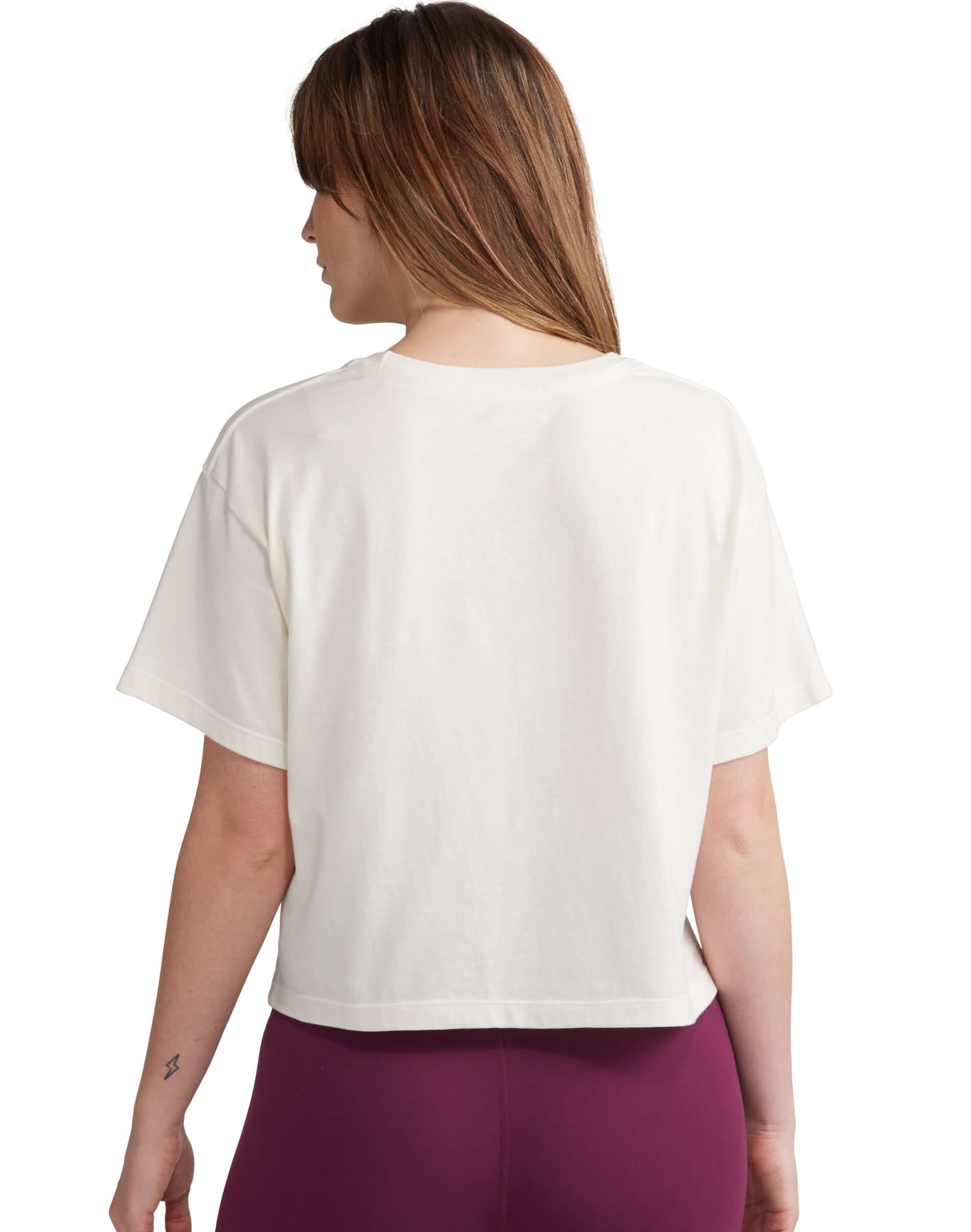 Polo para Mujer CHAMPION W5950G586789 THE CROPPED TEE - GRAPHIC NTC