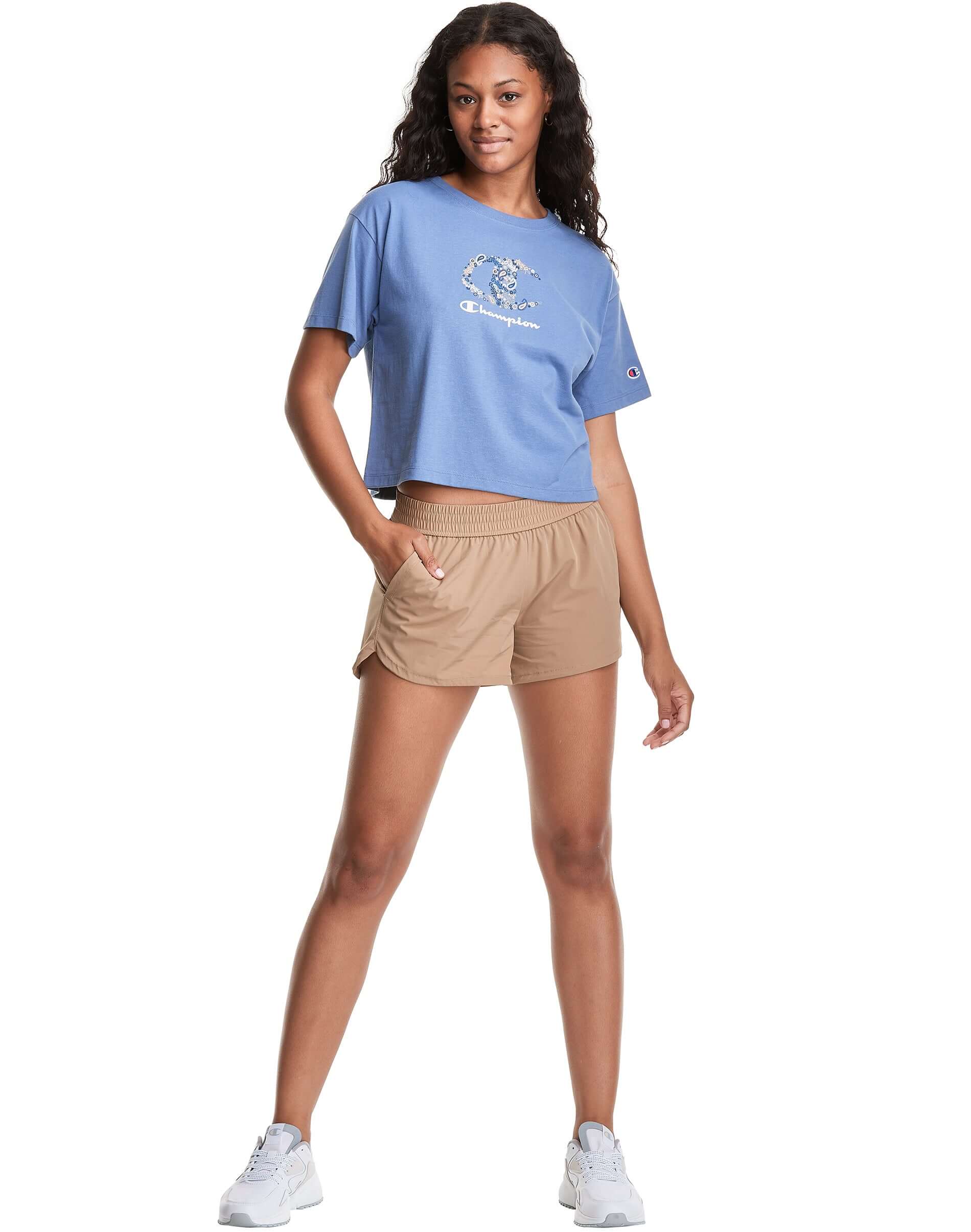 Polo para Mujer CHAMPION W5950G586972 THE CROPPED TEE  GRAPHIC 2X3