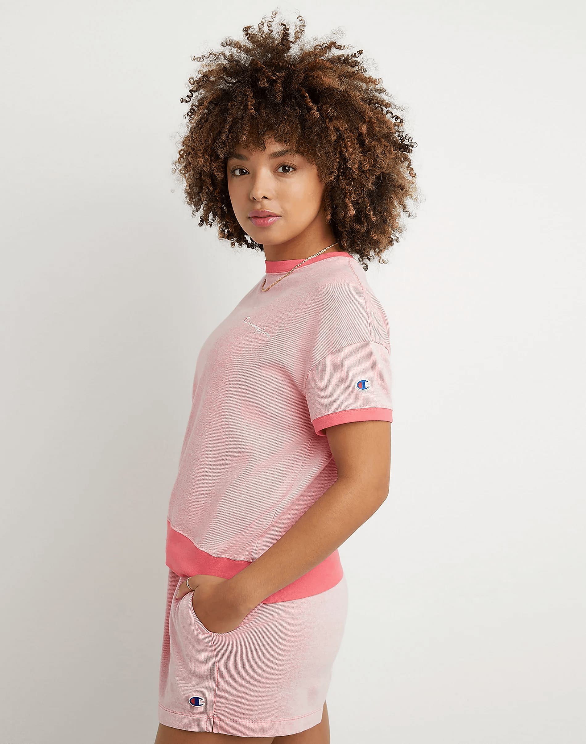 Polo para Mujer CHAMPION W7297586158 MIDDLEWEIGHT RIB CREW 49K
