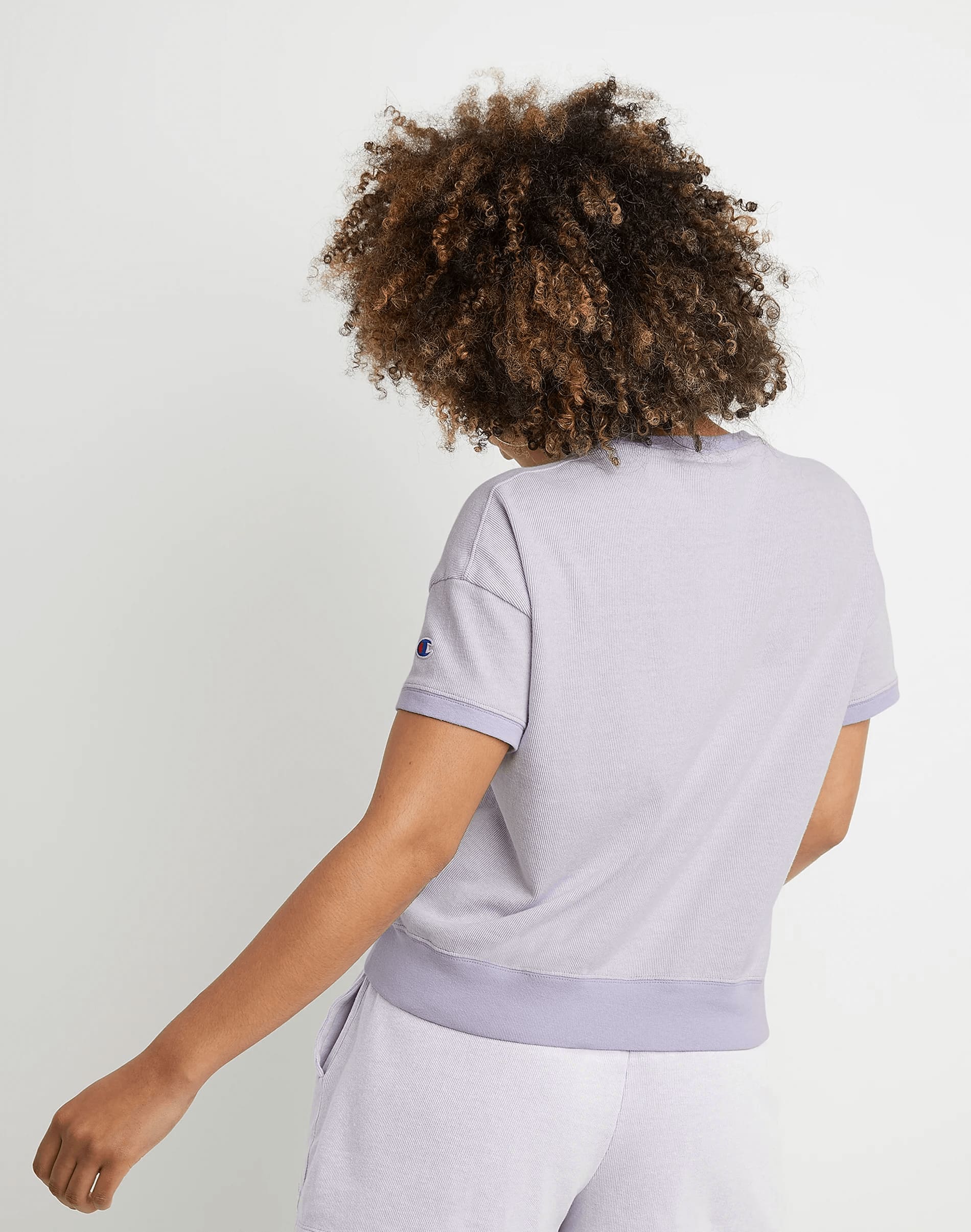Polo para Mujer CHAMPION W7297586158 MIDDLEWEIGHT SHORT SLEEVE RIB CREW AWJJ