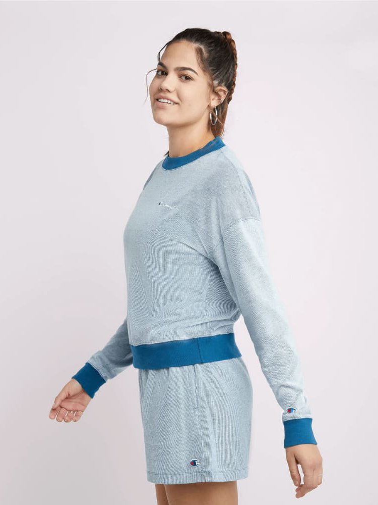 Polera para Mujer CHAMPION W7298586158 MIDDLEWEIGHT LONG SLEEVE RIB CREW AVIJ