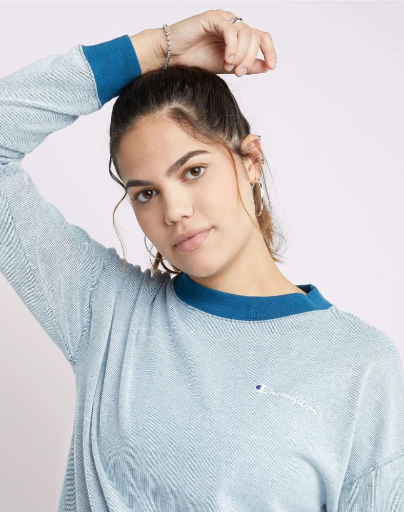 Polera para Mujer CHAMPION W7298586158 MIDDLEWEIGHT LONG SLEEVE RIB CREW AVIJ