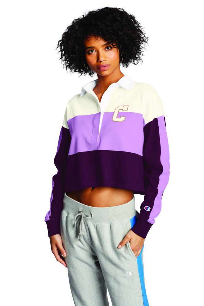 Polo para Mujer CHAMPION LS RUGBY CROPPED COLLARED TEE +CN