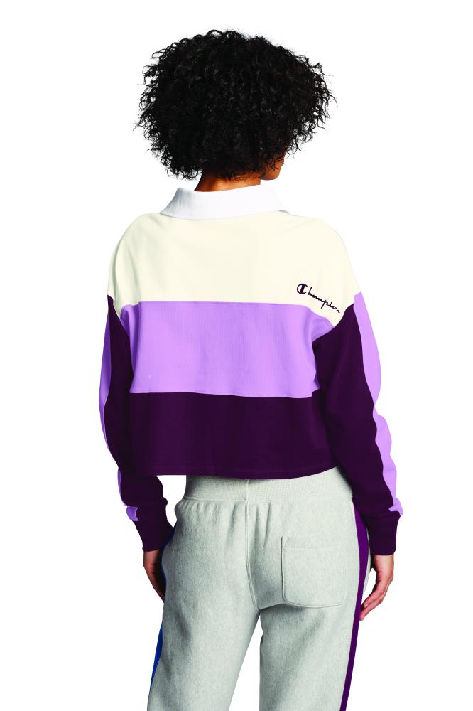 Polo para Mujer CHAMPION LS RUGBY CROPPED COLLARED TEE +CN