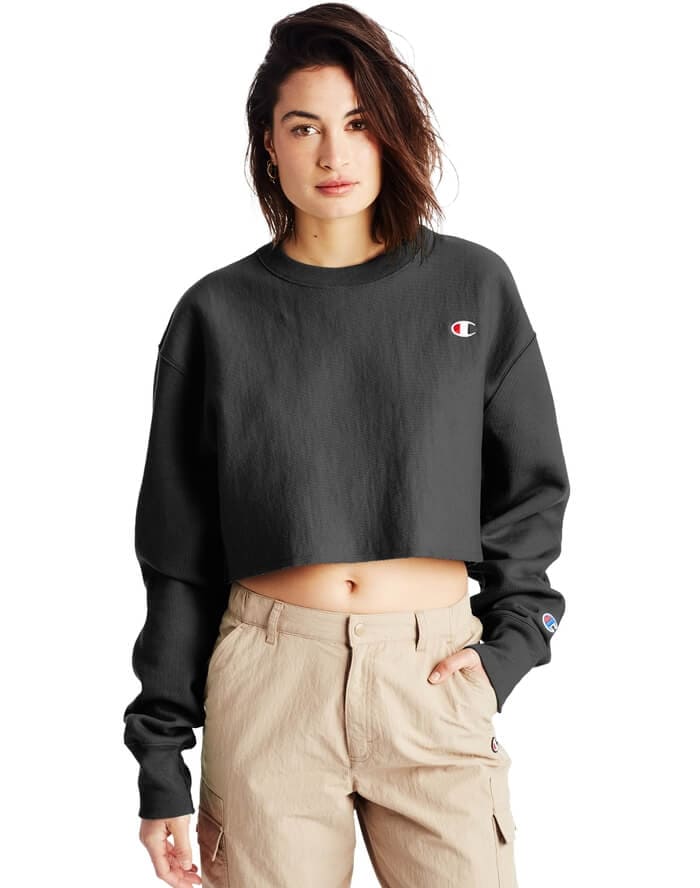 Polera para Mujer CHAMPION WL827549302 CROPPED REVERSE WEAVE CREW 003