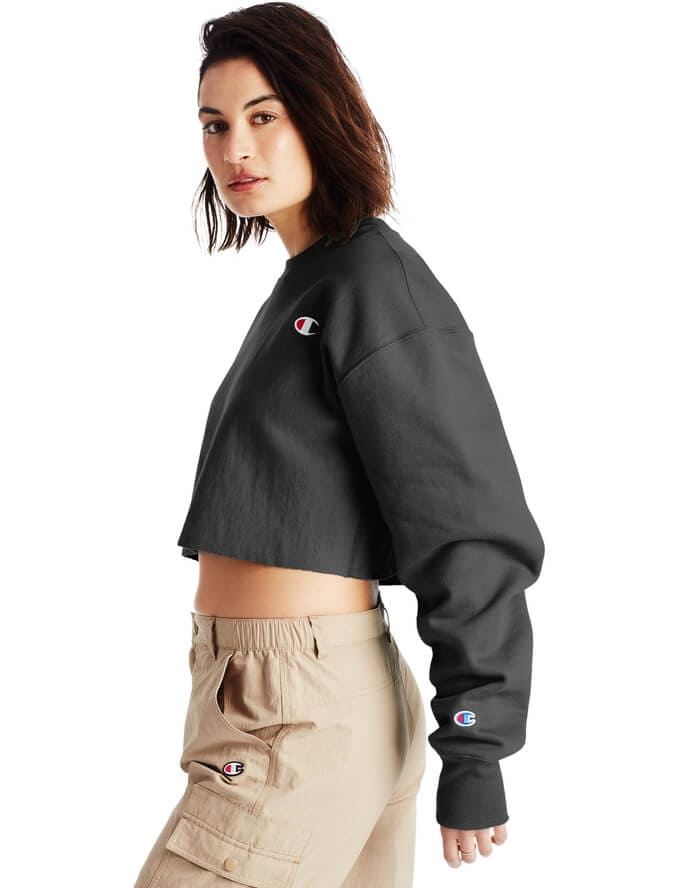 Polera para Mujer CHAMPION WL827549302 CROPPED REVERSE WEAVE CREW 003