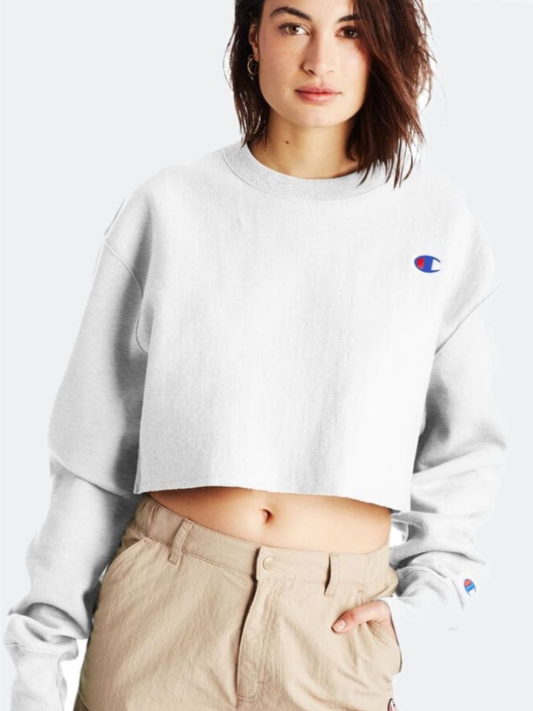 Polera para Mujer CHAMPION WL827549302 CROPPED REVERSE WEAVE CREW 2UC
