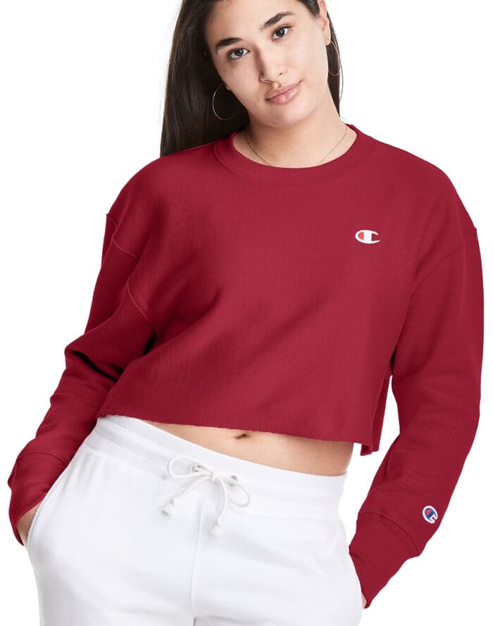 Polera para Mujer CHAMPION WL827549302 CROPPED REVERSE WEAVE CREW ZVO