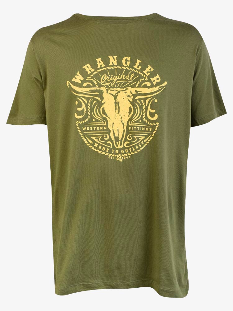 Polo para Hombre WRANGLER BUFFALO SKULL WR-0004 GPHH