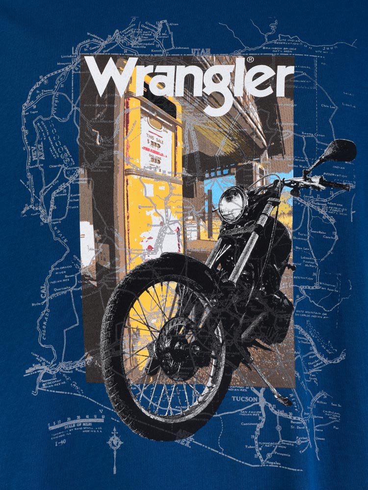 Polo para Hombre WRANGLER MOTO WR WR-0006 Navy