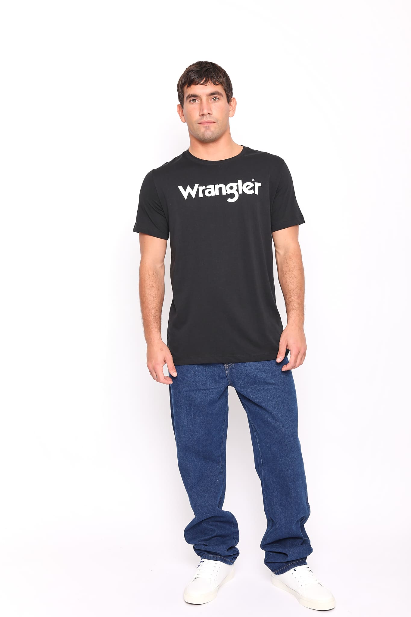 Polo para Hombre WRANGLER LOGO TEE Black