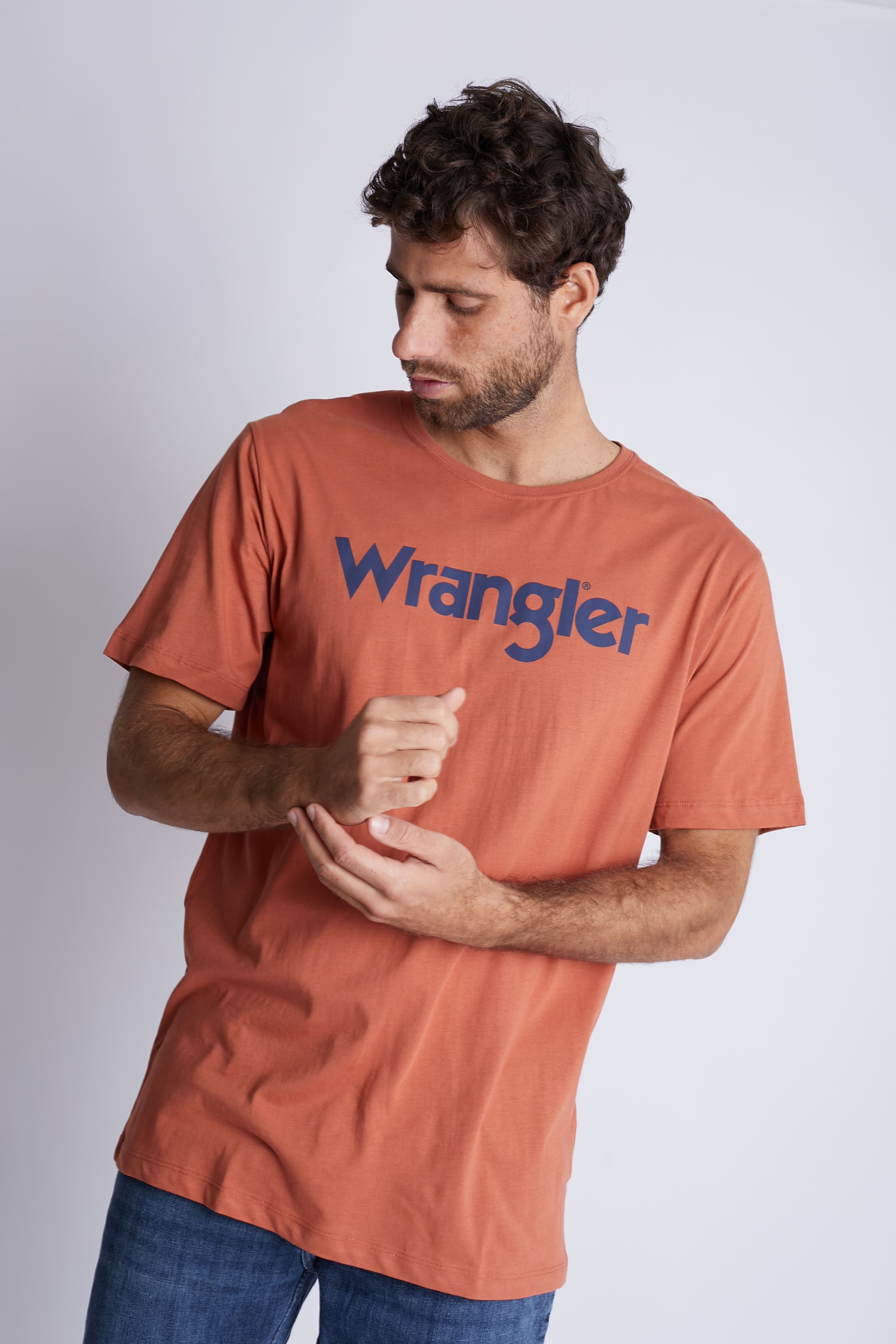 Polo para Hombre WRANGLER LOGO TEE ORA