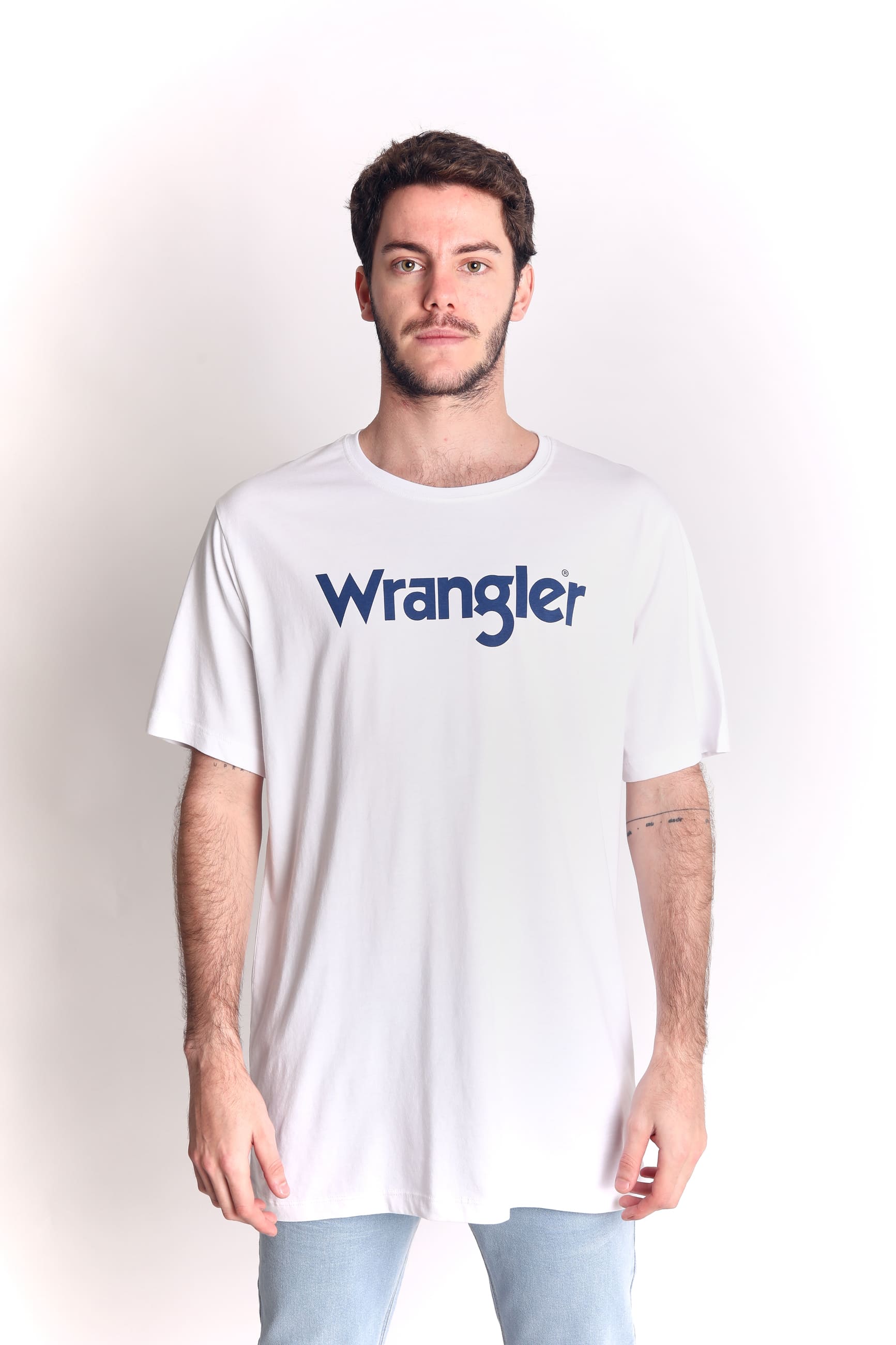 Polo para Hombre WRANGLER LOGO TEE White
