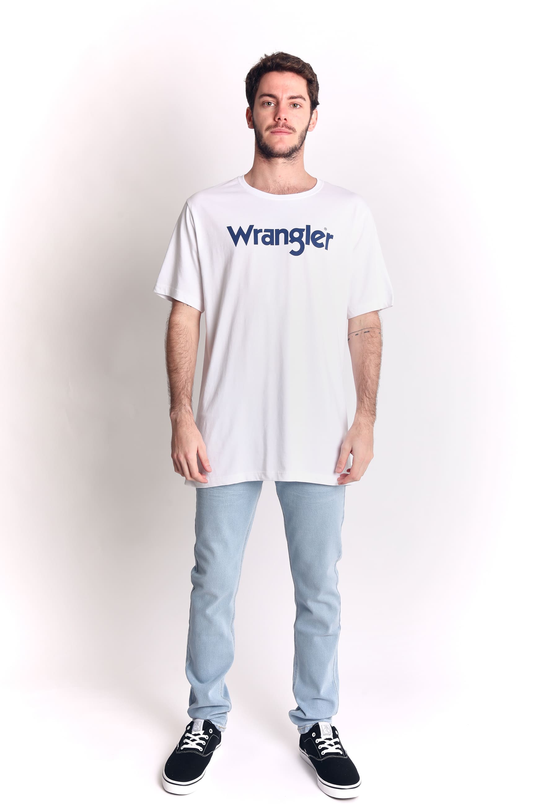 Polo para Hombre WRANGLER LOGO TEE White