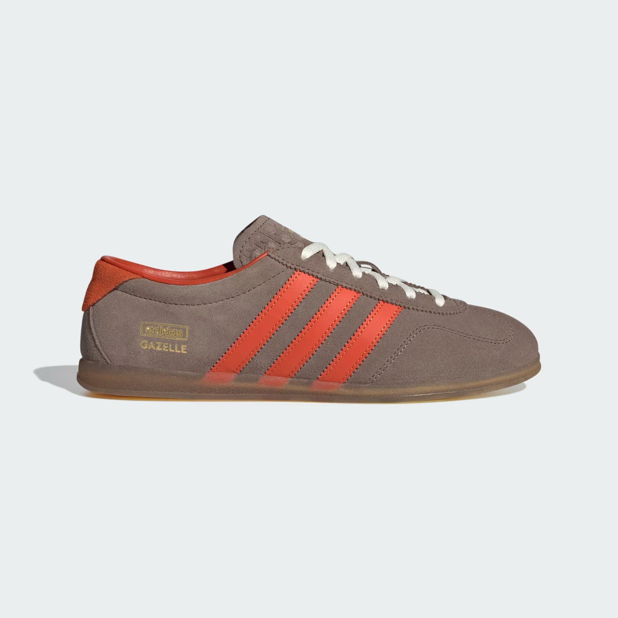 Zapatillas ADIDAS Gazelle marrones, vista lateral