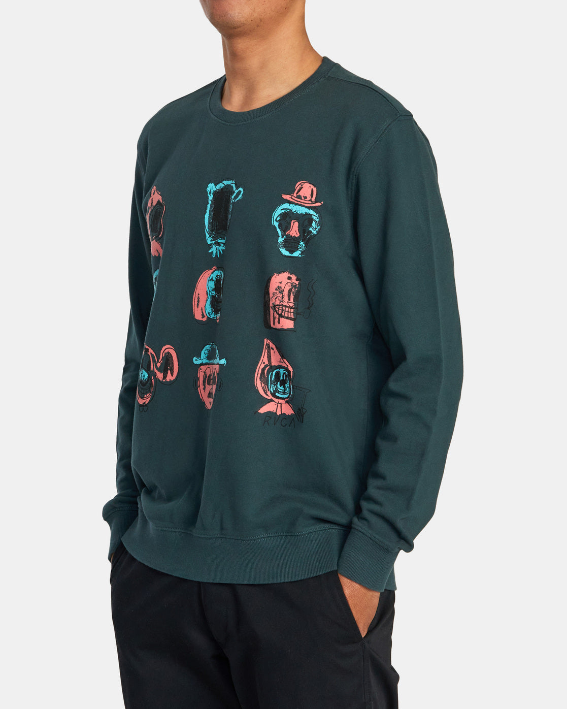 Polera para Hombre RVCA SIN ZIP DMOTE DGN
