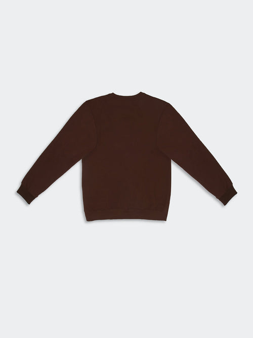 Polera Para Hombre DUNKELVOLK DUNK CREW FL Marron