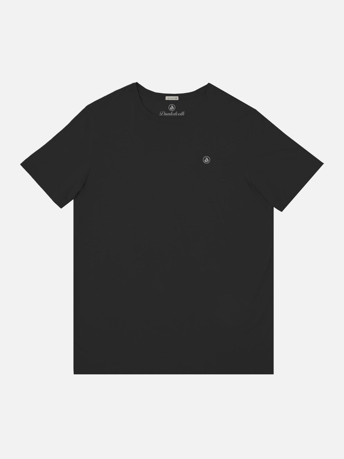 Polo DUNKELVOLK Pima Tee negro, vista frontal