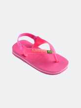 Cargar imagen en el visor de la galería, Sandalias para Niña HAVAIANAS 4140577 N.B. BRASIL LOGO FC 5784 1 a 4 años
