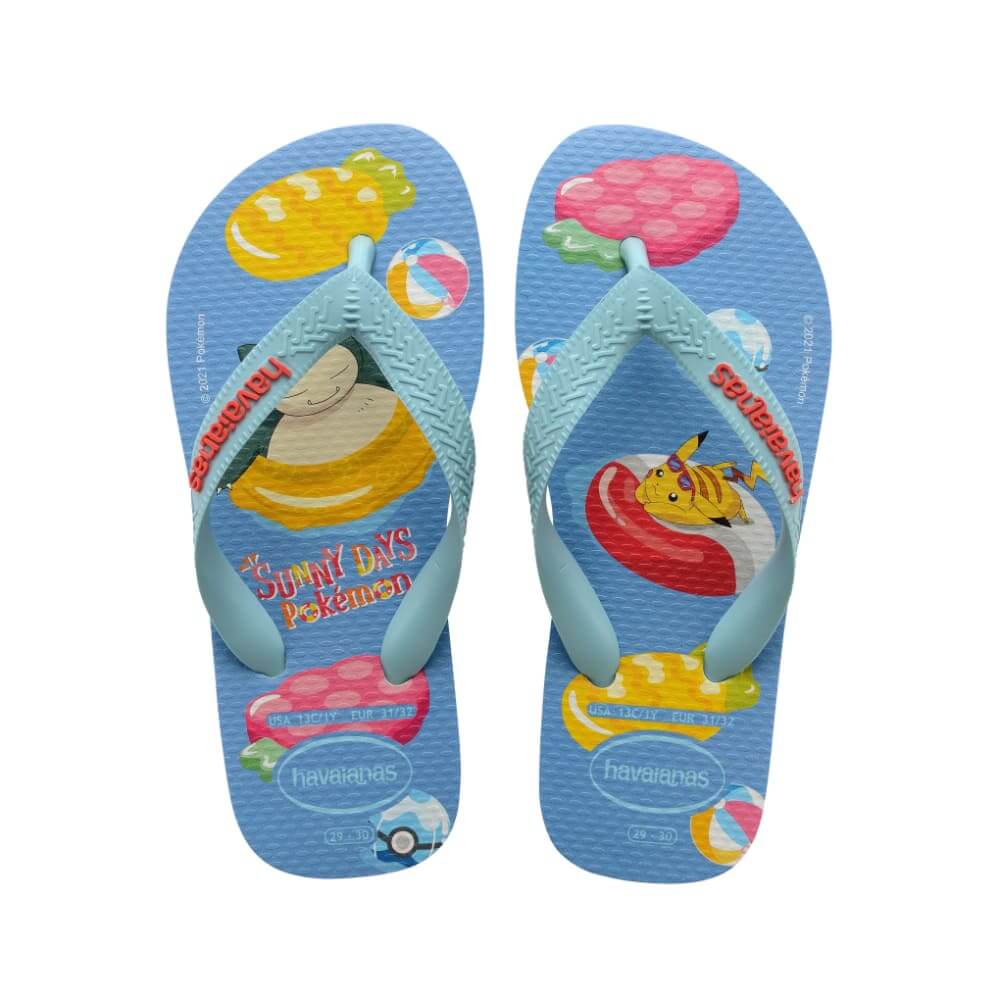 Sandalias para Niño HAVAIANAS BEACH KIDS TOP POKEMON 0001 8 años a más