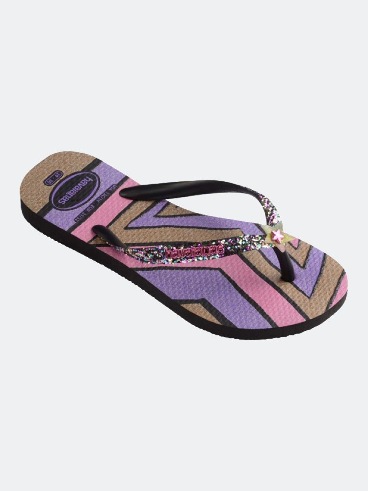 Sandalias para Niña HAVAIANAS BEACH K SL GLITTER II FC 0090 8 años a más