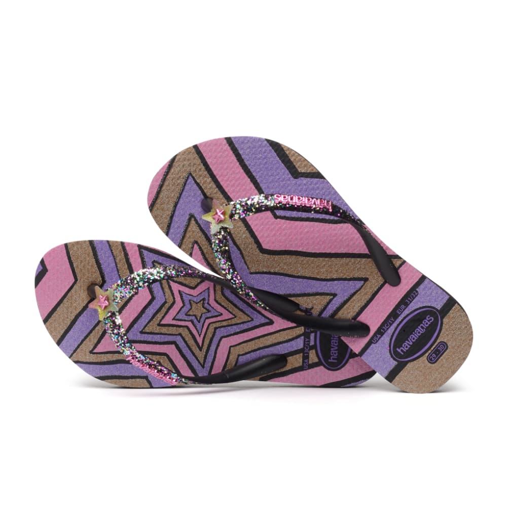 Sandalias para Niña HAVAIANAS BEACH K SL GLITTER II FC 0090 8 años a más