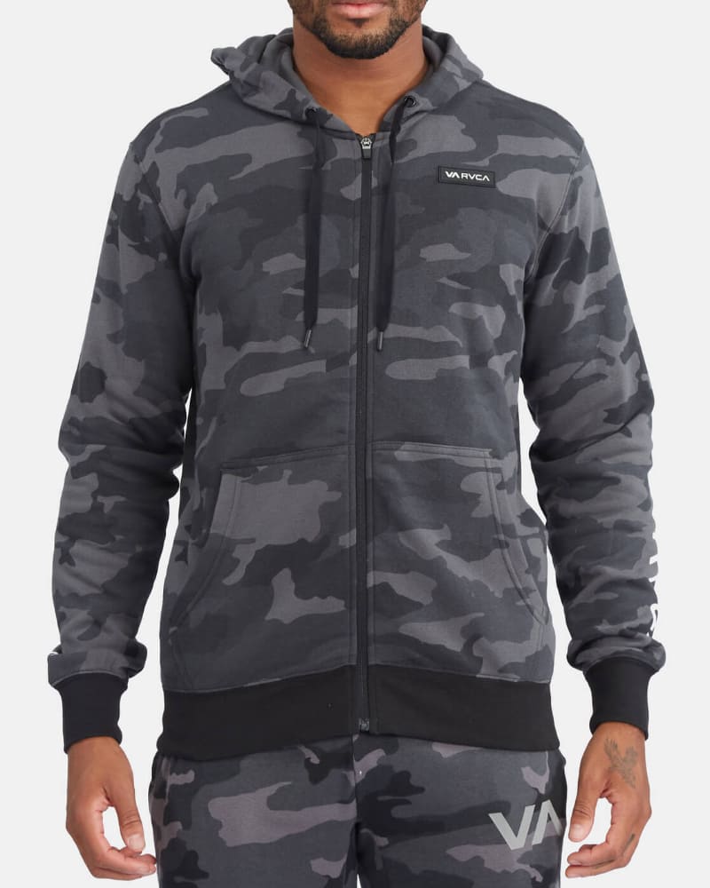 Polera para Hombre RVCA CON ZIP SWIFT PATCH CAM