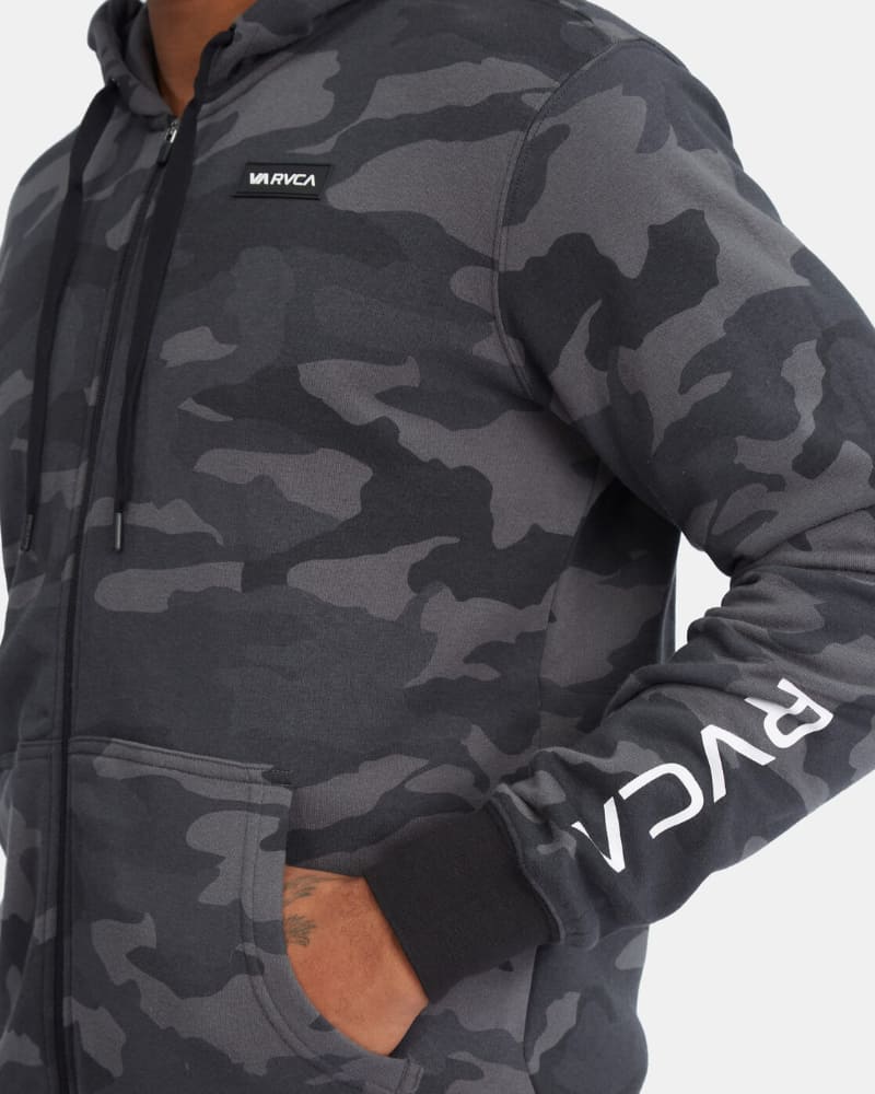 Polera para Hombre RVCA CON ZIP SWIFT PATCH CAM